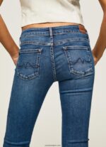 mujer vaqueros pitillo de tiro medio Pepe Jeans 44JTZ71 mezclilla - Imagen 5