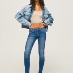 mujer vaqueros pitillo de tiro medio soho Pepe Jeans 44JTZ48 mezclilla