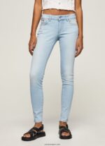 mujer vaqueros pitillo de tiro medio soho Pepe Jeans 44JTZ53 mezclilla - Imagen 2