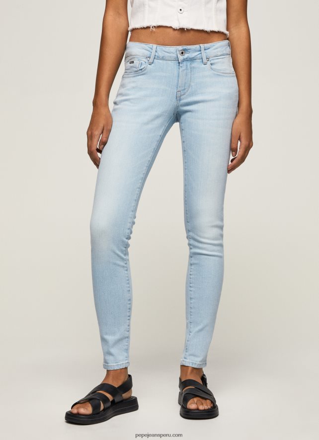 mujer vaqueros pitillo de tiro medio soho Pepe Jeans 44JTZ53 mezclilla - Imagen 2