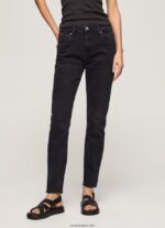 mujer vaqueros violetas de talle alto Pepe Jeans 44JTZ92 mezclilla - Imagen 2