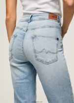 mujer vaqueros violetas de tiro alto holgados Pepe Jeans 44JTZ85 mezclilla - Imagen 5
