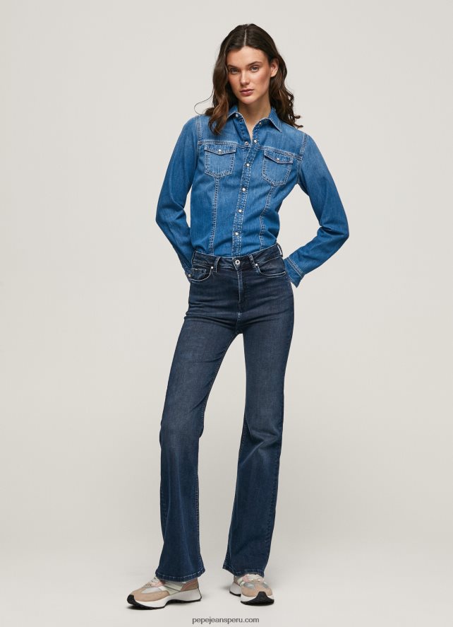 mujer_vaqueros_willa_de_talle_alto_y_corte_acampanado_pepe_jeans_44jtz61_mezclilla.jpg mujer vaqueros willa de talle alto y corte acampanado Pepe Jeans 44JTZ61 mezclilla - Imagen 1