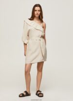 mujer vestido asimétrico Pepe Jeans 44JTZ201 piedra