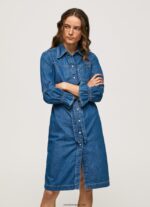 mujer vestido camisero corto de mezclilla Pepe Jeans 44JTZ101 mezclilla - Imagen 2