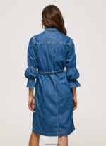 mujer vestido camisero corto de mezclilla Pepe Jeans 44JTZ101 mezclilla - Imagen 4