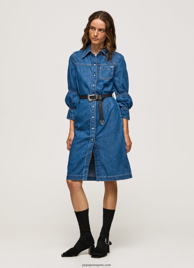 mujer_vestido_camisero_corto_de_mezclilla_pepe_jeans_44jtz101_mezclilla.jpg mujer vestido camisero corto de mezclilla Pepe Jeans 44JTZ101 mezclilla - Imagen 1