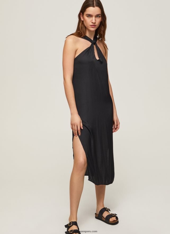 mujer_vestido_casey_de_raso_liso_pepe_jeans_44jtz186_negro.jpg mujer vestido casey de raso liso Pepe Jeans 44JTZ186 negro - Imagen 1