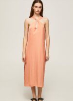 mujer vestido casey de raso liso Pepe Jeans 44JTZ187 durazno - Imagen 2