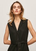 mujer vestido con cuello de solapa Pepe Jeans 44JTZ224 negro - Imagen 3