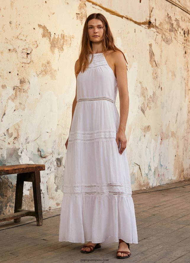 mujer_vestido_con_detalles_bordados_pepe_jeans_44jtz219_blanco.jpg mujer vestido con detalles bordados Pepe Jeans 44JTZ219 blanco - Imagen 1