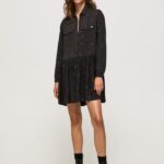 mujer vestido corto con estampado de cachemira Pepe Jeans 44JTZ155 multi