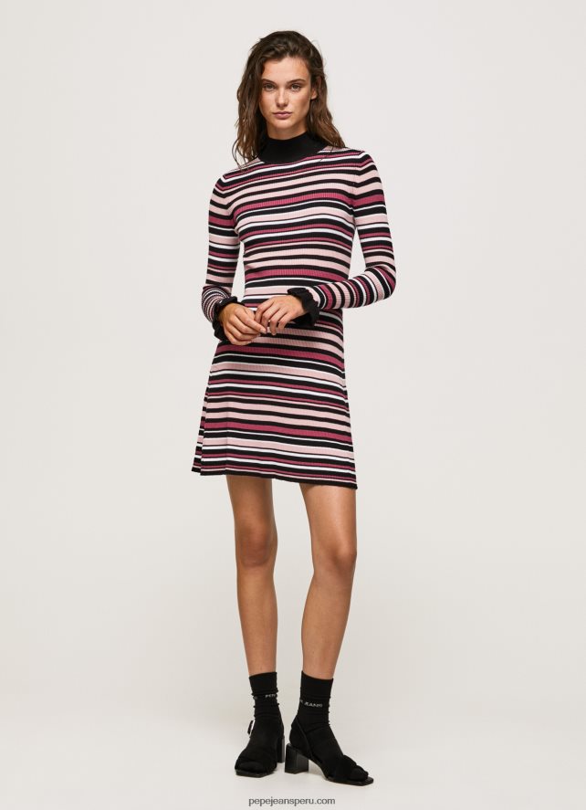 mujer vestido corto tejido a rayas Pepe Jeans 44JTZ174 multi - Imagen 2