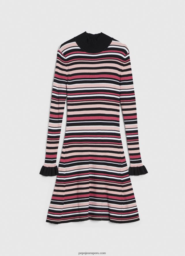 mujer vestido corto tejido a rayas Pepe Jeans 44JTZ174 multi - Imagen 5