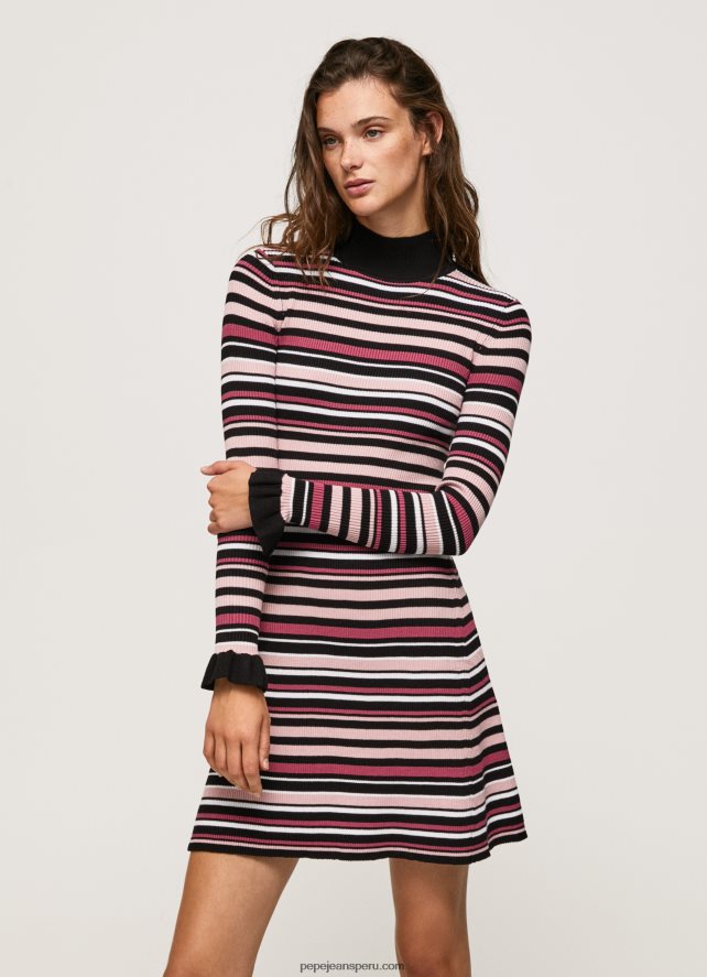 mujer_vestido_corto_tejido_a_rayas_pepe_jeans_44jtz174_multi.jpg mujer vestido corto tejido a rayas Pepe Jeans 44JTZ174 multi - Imagen 1