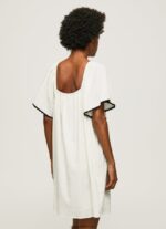 mujer vestido de algodón bambula Pepe Jeans 44JTZ188 mousse - Imagen 2