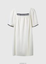 mujer vestido de algodón bambula Pepe Jeans 44JTZ188 mousse - Imagen 4