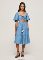 mujer vestido de Denim Pepe Jeans 44JTZ163 azul - Imagen 3