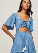 mujer vestido de Denim Pepe Jeans 44JTZ163 azul - Imagen 4