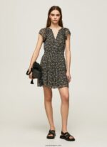 mujer vestido de gasa floral Pepe Jeans 44JTZ171 multi - Imagen 2