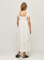mujer vestido de perialgodón Pepe Jeans 44JTZ217 blanco - Imagen 4
