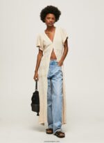 mujer vestido de punto fino faye Pepe Jeans 44JTZ151 suero de la leche - Imagen 3