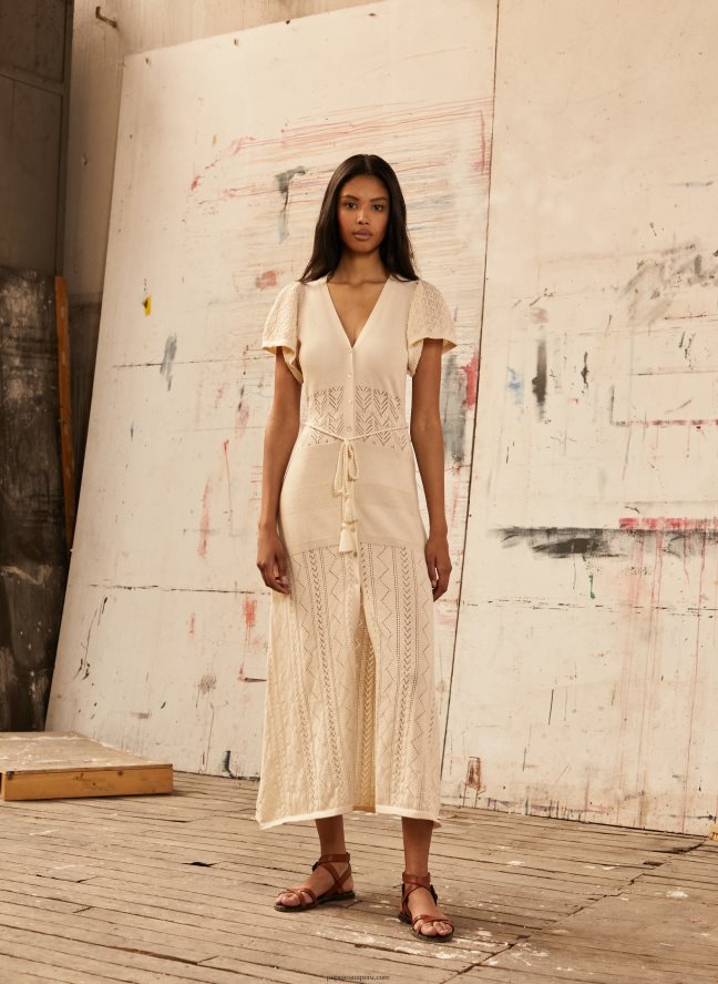 mujer vestido de punto fino faye Pepe Jeans 44JTZ151 suero de la leche - Imagen 1