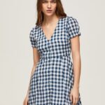 mujer vestido estampado a cuadros Pepe Jeans 44JTZ184 multi