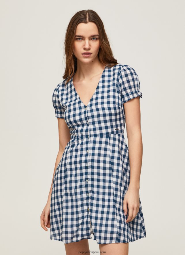 mujer_vestido_estampado_a_cuadros_pepe_jeans_44jtz184_multi.jpg mujer vestido estampado a cuadros Pepe Jeans 44JTZ184 multi - Imagen 1