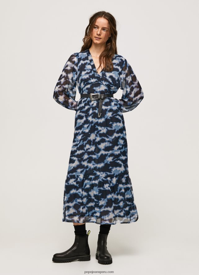 mujer_vestido_midi_con_estampado_blita_pepe_jeans_44jtz194_multi.jpg mujer vestido midi con estampado blita Pepe Jeans 44JTZ194 multi - Imagen 1
