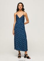 mujer vestido Pala de satén floral Pepe Jeans 44JTZ161 multi