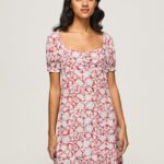 mujer vestido pavana con estampado floral Pepe Jeans 44JTZ167 multi