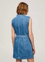 mujer vestido vaquero corto carmen Pepe Jeans 44JTZ154 mezclilla - Imagen 4