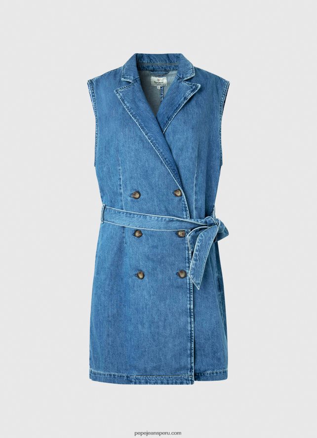 mujer vestido vaquero corto carmen Pepe Jeans 44JTZ154 mezclilla - Imagen 5
