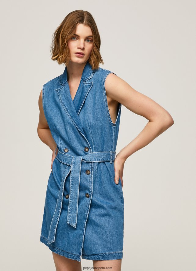 mujer vestido vaquero corto carmen Pepe Jeans 44JTZ154 mezclilla - Imagen 1