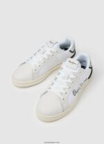 mujer zapatillas combinadas de malla milton Pepe Jeans 44JTZ612 blanco - Imagen 3