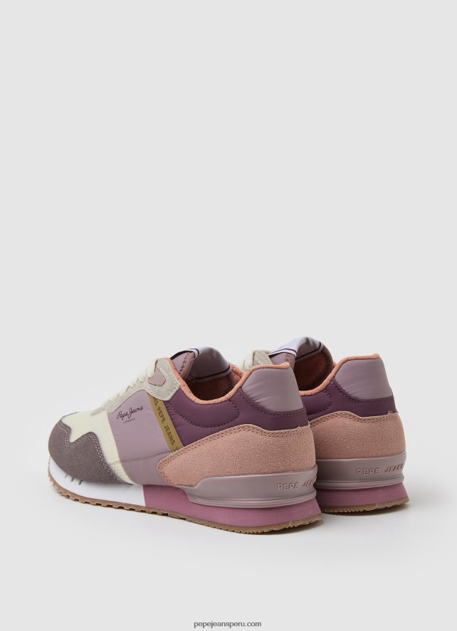 mujer zapatillas london mad running Pepe Jeans 44JTZ622 vino en polvo - Imagen 4