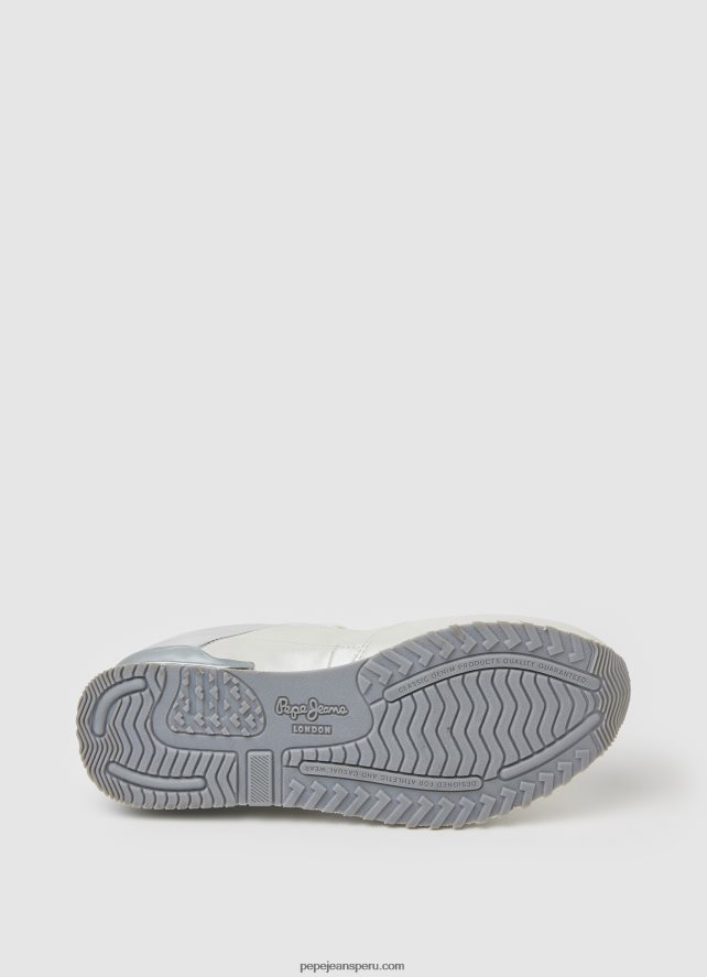 mujer zapatillas london part combinadas Pepe Jeans 44JTZ588 blanco de fábrica - Imagen 5