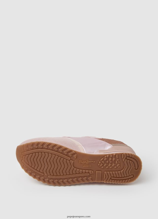 mujer zapatillas london troy combinadas Pepe Jeans 44JTZ589 rosa de fábrica - Imagen 5